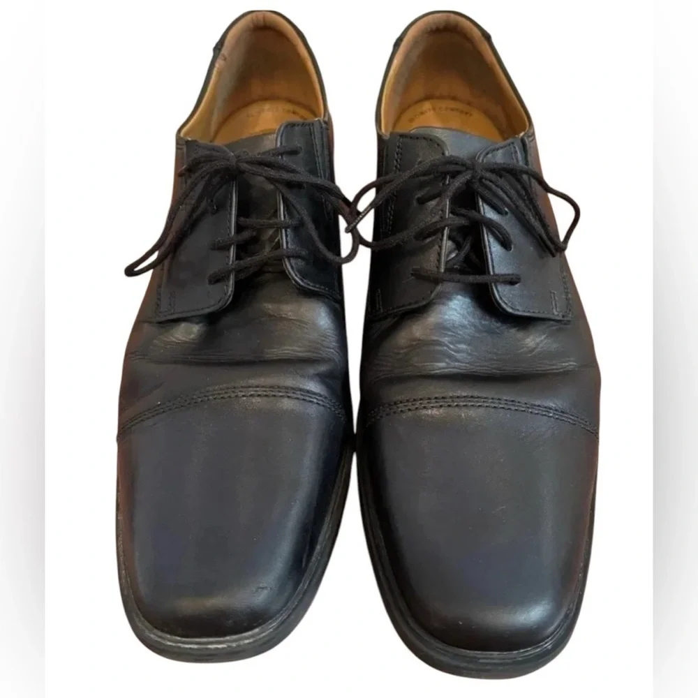 Clark Collection by Clark Ultimate Comfort Black Leather Men’s Shoes Sz …